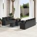 Maison Exclusive - Ensemble de jardin 10 pièces, salon en polyrotin noir