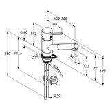 Kludi single lever sink mixer DN 8 - chroom