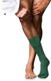 FALKE No. 9 Pure Fil d´Écosse katoenen sokken heren groen - maat 45-46