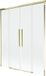 Mexen Rox badwand 2-delige schuifdeur 150 x 150 cm, transparant, goud