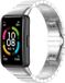 Strap-it Stalen Smartwatch bandje - Geschikt voor Huawei Band 6 metalen bandje - zilver