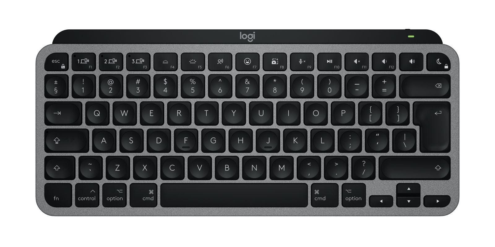 Logitech MX Keys Mini for Mac - Bluetooth - QWERTY US International - Black/Grey