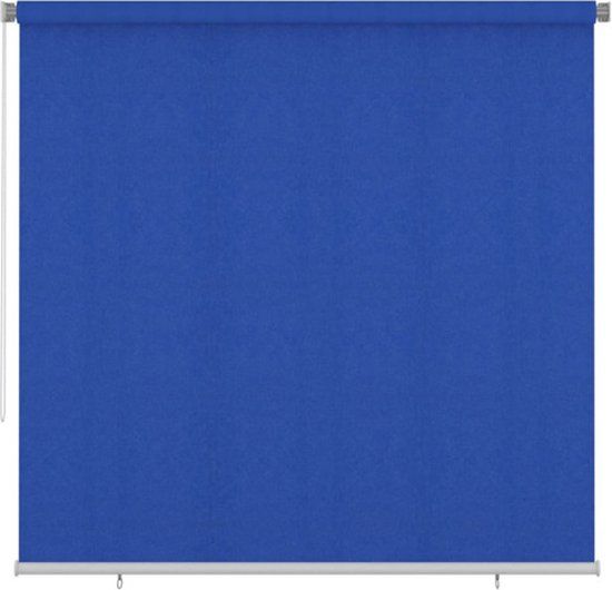 vidaXL Rolgordijn voor buiten 240x230 cm HDPE blauw