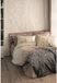 TradinQ Ensemble de literie - 1 housse de couette 220 x 240 cm + 2 taies d'oreiller 60 x 60 cm - 100% coton - Beige