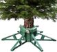 KADAX Kerstboomstandaard met watertank, moderne kerstboomstandaard van robuust kunststof voor bomen, verschillende maten, dennenboomstandaard, stabiel, groen (boomhoogte tot 3,5 m)