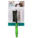 Dehner Honden- en kattenvachtverzorging, 2-in-1 pluizenborstel, reiniging-massage-verzorging, roestvrij staal rubber nylon