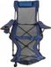 Happyment Chaise longue - Chaise de plage - Pliable - Chaise de camping pliable - Bleu