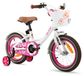 Vélo pour filles blanc de 12 pouces avec panier et stabilisateurs