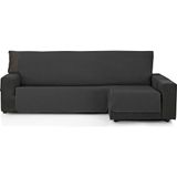 ECOMMERC3 Bankhoes Chaise Long 200 cm, geschikt voor chaise lang hoekdeel rechts en links - bankovertrek chaise lang, verstelbaar, zwart