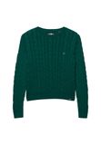 Superdry - Essentials SD&CO Kabelgebreide Trui Dames Sharp Green L