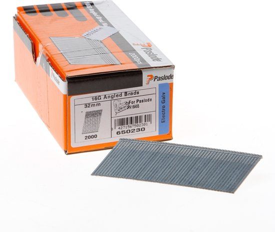 Paslode AF16 32mm schuin verzinkt FN 16A65 afwerknagels - 2000 stuks