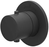 IVY Bond Afbouwdeel Inbouwthermostaat Symmetry met Rond Rozet - Mat Zwart