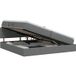 Maison Exclusive - Lit avec rangement et matelas gris foncé 200 x 200 cm velours