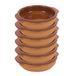 Gerimport Bolletje/schotel San Sebastian - 10x - met handvat - 13 cm - aardewerk - bruin