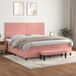 Maison Exclusive - Boxspringbed met matras roze 200x200 cm fluweel