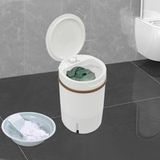 Icecat Mini Machine À Laver Portable Avec Panier Essoreur, Mini Lave-linge 9,9 Lb, Petite Machine À Laver, Lave-linge Compact À Cuve Unique Avec Minuterie Et Tuyau De Vidange, Blanc 4,5 L