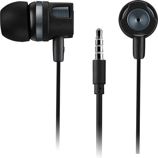 Canyon EP-3 Serie - In-ear koptelefoon - Grijs - 1.2m Kabel - Met Microfoon