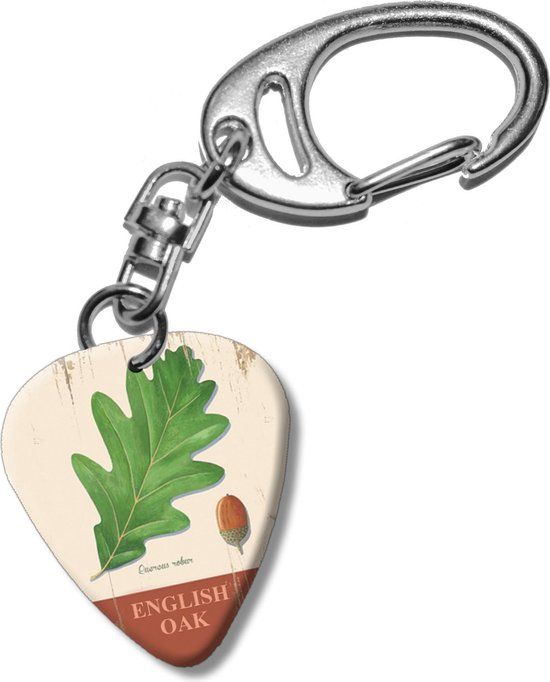 Plectrum sleutelhanger Engelse Eik - Unisex - Eik
