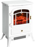 HOMCOM Elektrische Kachel met Thermostaat - 1850 W - Wit