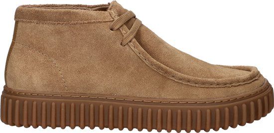 Clarks Torhill Hi Heren Veterschoenen - Suède - Bruin