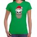 Bellatio Decorations Bad Santa Groen Kerstshirt / Kerstkleding voor dames M