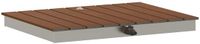 vidaXL - Tuin - Vloershower - WPC - en - roestvrij - staal - 201 - Bruin