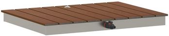 vidaXL - Tuin - Vloershower - WPC - en - roestvrij - staal - 201 - Bruin