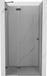 Mexen Lunar porte de douche battante gauche 70, transparent, canon brossé gris - 834-070-000-66-00-L