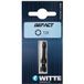 Pointes d’impact blanches en blister simple T 25 28373