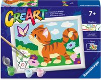 Ravensburger CreArt: Cat with Butterfly – Schilderen op Nummer
