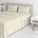 Italian Bed Linen Satin Stripes beddengoed, crème, dubbel