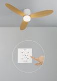 Create WIND LITE Plafondventilator Ø132 cm Wit/Licht hout