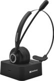 Sandberg Bluetooth Office Headset Pro - Monaural - Black