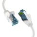 Patchkabel RJ45 PATCHKABEL mit CAT7 ROHKABEL WEISS 0,15m, S/FTP PIMF Netzwerkkabel LAN DSL - 1 VPE = 10 Stück