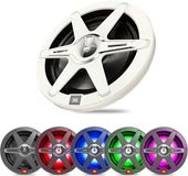 JBL Club Marine 10" Subwoofer - 300W RMS - 7 LED Modes - White & Grey Grill