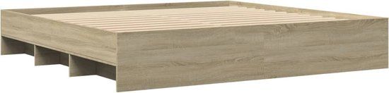 vidaXL Bedframe - Hout - Sonoma eiken - 180x200 cm