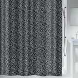 Spirella Douchegordijn Anti-Schimmel - Waterdicht Douchegordijn Polyester - Stijlvol Design voor de Badkamer - Zwart