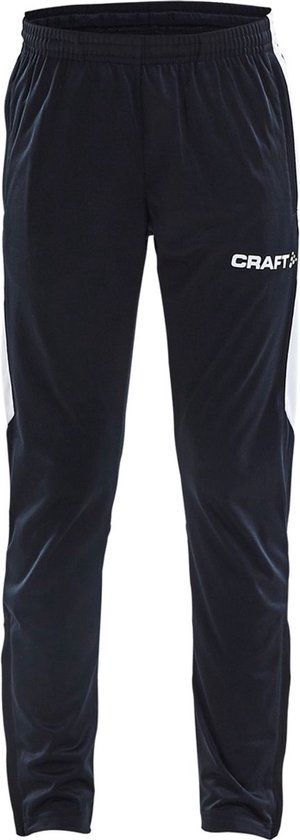 Craft Progress Pant Jr - Black/White - 146/152 - Unisex - Voetbal