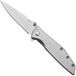 CRKT Slag 7600 Bead Blasted D2, Gray Stainless Steel, zakmes, Russ Kommer design