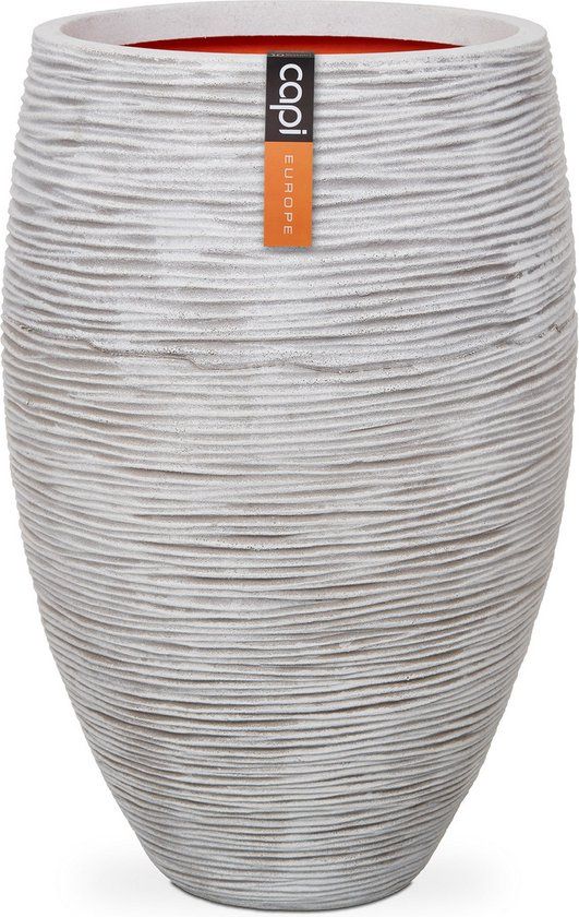 Capi Europe Vaas Elegant Deluxe Rib NL - 55x85cm - Ivoor