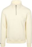 Superdry Half Zip Pullover Henley Essential Ecru - Maat XL - Heren - Quarter zip