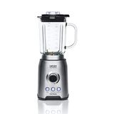 HAEGER Ultra Smoothie blender met 1200 W vermogen, inhoud 1,75 l, glazen kan 1,75 l, titanium mes, ijshredder + functie 60 seconden, LQ-120.006A