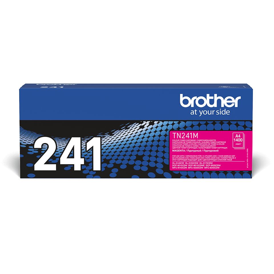 Brother TN-241M Magenta Toner Cartridge - Original - 1400 Pages