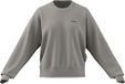 adidas Mujer Seasonal Essentials Colorpop Sweatshirt with Embroidered Graphic, wonder alumina/collegiate green, XXL