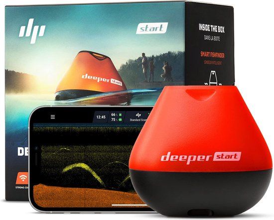 Deeper Start Smart Visvinder, Wi-Fi, Oranje/Zwart