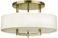 Hinkley Hampton Plafondlamp | 3x E27 | 60W | Staal | Zwart