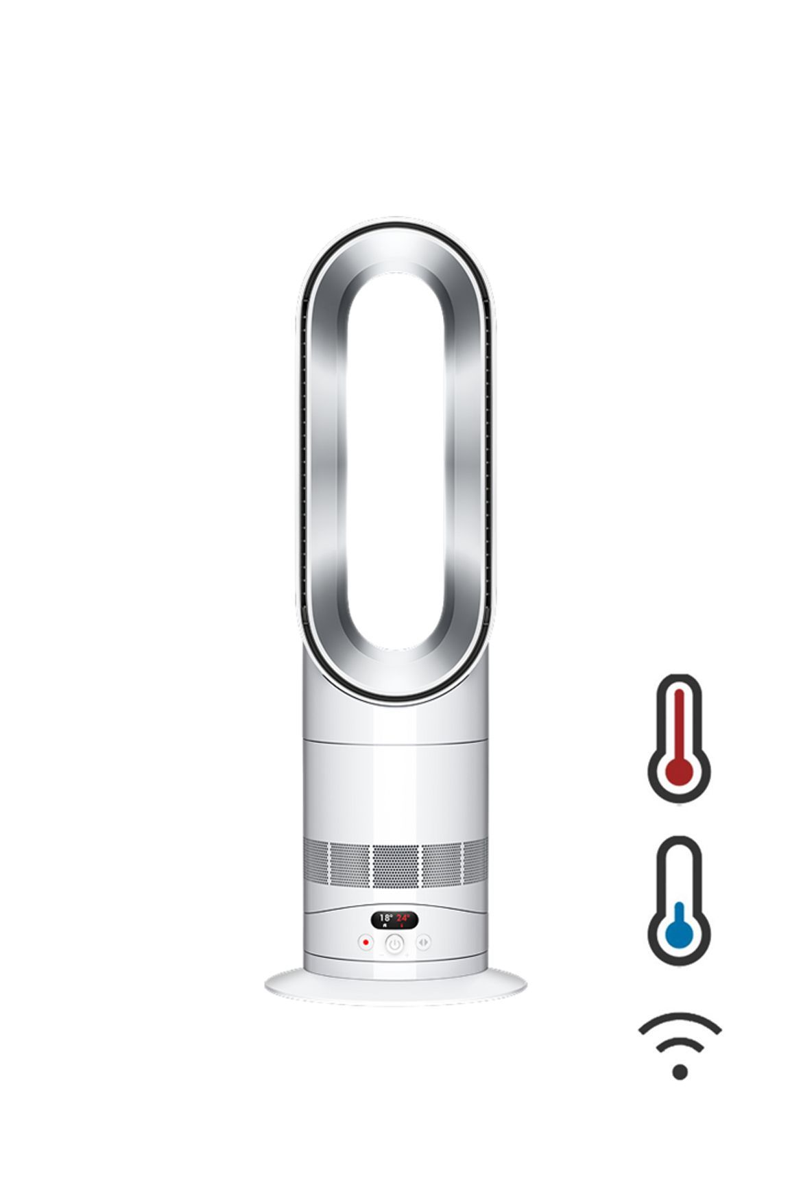 Dyson Hot+Cool HF1 - White - Tower Fan with Heating Function - HEPA Filter - 2023 Model