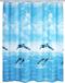 Wenko Douchegordijn Dolfijn 180 X 200 Cm Polyetheen Blauw