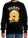 Bellatio Decorations BD Verkleed sweater voor kinderen - party time emoji - zwart - themafeesten/Carnaval 110/116