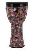 GEWA Liberty Djembé Nestable - Diameter: 12" (30,5 cm) - Hoogte: 23,5" (59 cm) - Patroon: Crazy Neon